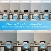 1x4 FT Led Flat Panel Light color temrature selection at switchtoled.com